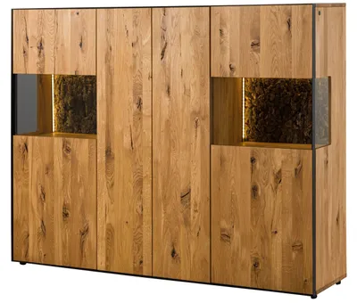 Immagine prodotto di MASSIVMOEBEL24 | Credenza in legno di Quercia Selvatica 179x45x142 oliato naturale STARNBERG #02
