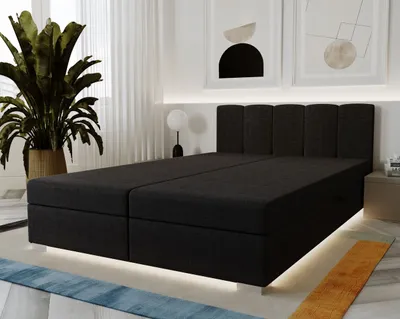 Obrázok produktu pre Manželská posteľ 160x195 INEJ 1 - čierna