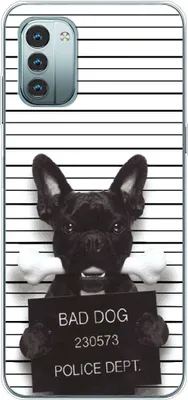 Produktbild von König Design Hülle kompatibel mit Nokia G11 Kunststoff Soft Handyhülle - Handy Case Bad Dog Bulldogge