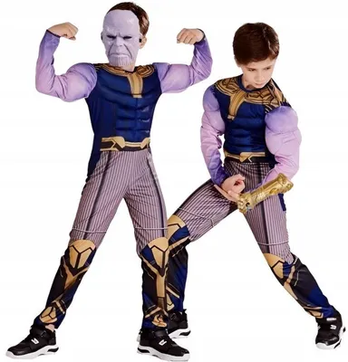 Produktbild von Hopki Thanos Superheld Kostüm mit Maske für Kinder
