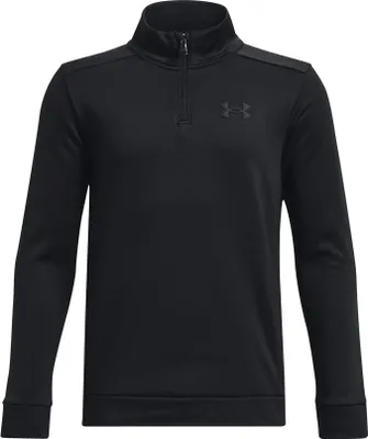 Produktbild von Under Armour Sweatshirt Ua Armor Fleece 1/4 Zip-Schwarz 1373559-001__YXL
