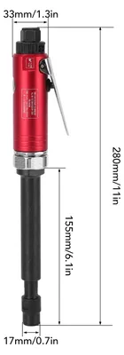 Obrázek produktu pro Pneumatická bruska 20000 RPM - Lehký hliník - 3 mm/6 mm upínací kleštiny