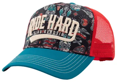 Produktbild von King Kerosin Trucker Cap "Ride hard" Black