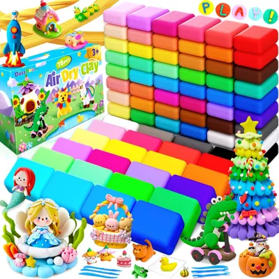 Immagine prodotto di SolidKeus - Argilla modellabile con 78 cavità e 36 colori, inclusi gli strumenti