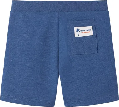 Produktbild von vidaXL Kindershorts mit Kordelzug Dunkelblau Melange 128
