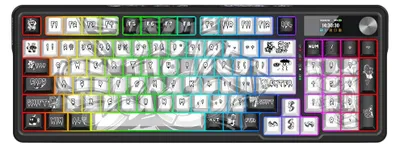 Produktbild von REDRAGON K719GF-RGB-PRO, Verkabelt & Kabellos, USB + RF Wireless + Bluetooth, Mechanischer Switch, Schwarz
