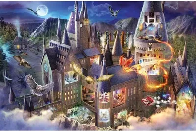 Produktbild von 3000-teiliges Puzzle Hogwarts Castle View / Harry Potter, ab 14 Jahren, 17561, Ravensburger