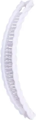 Image de Pince Banane Blanche pour Cheveux - Élégance et Confort KP30668