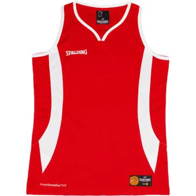 Produktbild von Spalding Jam Basketballtrikot Damen - Rot / Weiß