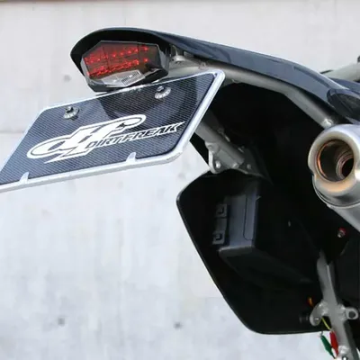 Produktbild von Drc Suzuki Drz 400 Sm Kennzeichenhalter Mit Licht Silber Silber One Size
