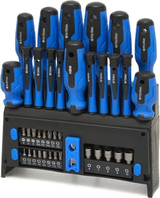 Produktbild von HBM 39 Delige Schroevendraaier Set mit Bit und Drehachse