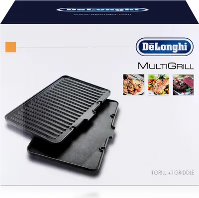 Zdjęcie produktu dla Płyta grillowa i gładka płyta grillowa Delonghi DLSK150 MultiGrill, część zamienna