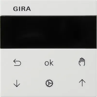 Zdjęcie produktu dla GIRA 536603 S3000 Jalousie- + Schaltuhr Display System 55 Reinweiß (536603)