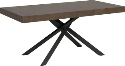 Immagine prodotto di ITYHOME - Tavolo allungabile 160/264x90 cm Karida noce gambe antracite