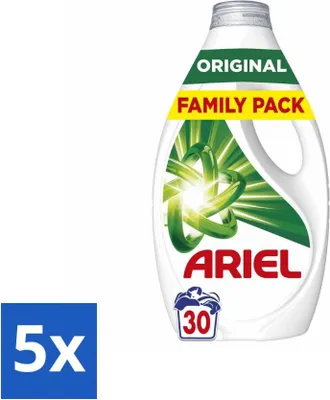 Produktbild von Ariel Flüssigwaschmittel - Original - 30 Wäschen - 1350 ml - Vorteilspack - 5 Stücke