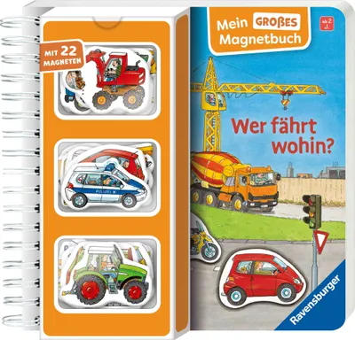 Produktbild von Mein großes Magnetbuch - Wer fährt wohin?