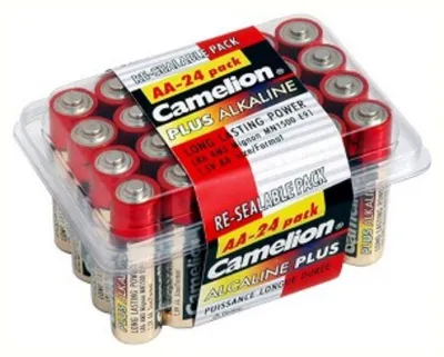 Produktbild von Micro-Batterie CAMELION ''Plus Alkaline'' 1,5 V, Typ AAA/LR03, 24er-Haushaltspack