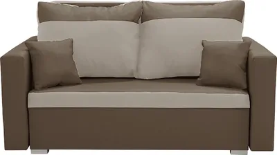 Produktbild von 2-Sitzer-Sofa mit Schlaffunktion ASTO3 - Braun/Beige