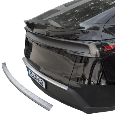 Image de Protection de seuil de chargement en acier inoxydable mat, compatible avec la Tesla Model Y | Année de fabrication à partir de 2025>