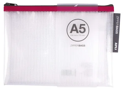 Immagine prodotto di Custodia organizzativa con zip, dimensioni 235 x 175 mm, marca APLI, disponibile in vari colori