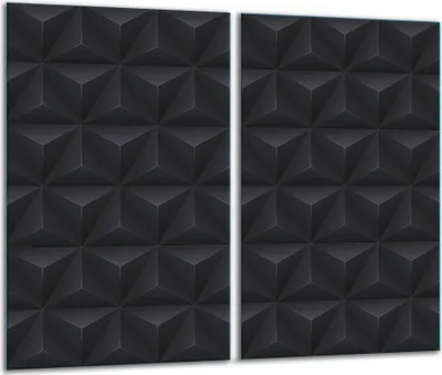 Produktbild von Herdabdeckplatten Glaskeramikkochfeld-Abdeckung Spritzschutz Glas 60x52cm Schwarz