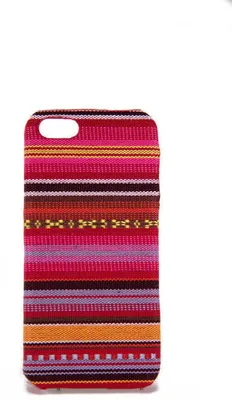 Produktbild von Handyhülle aus Stoff-Case für Apple iPhone 5 / 5s / SE Cover Etuis Bumper Bunt