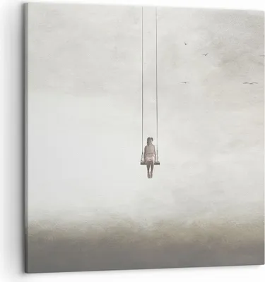 Produktbild von Bild auf Leinwand - Leinwandbild - Einteilig - Schwingen rein Wolken - 50x50cm - Wand Bild - Wanddeko - Wandbilder - Leinwanddruck - Bilder - Wanddekoration - Leinwand bilder - Wandbild - AC50x50-4875