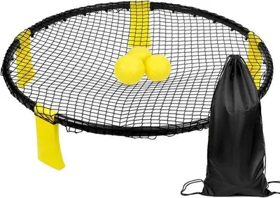 Produktbild von Famanu Set für Außenspiele - Inklusive Netz, 3 Bälle, Tasche und Pumpe