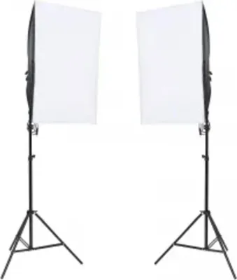 Produktbild von vidaXL Fotostudio-Set mit Beleuchtung, Hintergrund und Reflektor