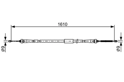 Produktbild von BOSCH Handbremsseil Seilzug Feststellbremse für RENAULT Clio IV Schrägheck (BH) 1 987 482 636