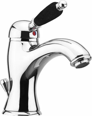 Immagine prodotto di Sapho Kirké Black - Miscelatore per lavabo con bocca di erogazione, cromo KI02NC