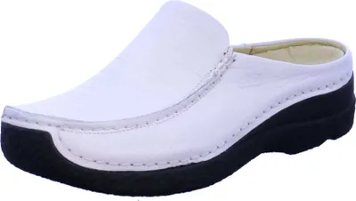 Produktbild von Wolky Seamy-Slide, Clog, Printed leather, White AYR 0625070-100 39