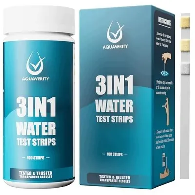 Zdjęcie produktu dla Paski testowe basen 3W1 chlor ph zasadowość woda spa 100SZT