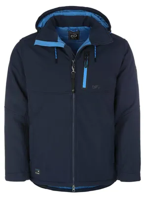 Produktbild von Dry Fashion Herren Softshelljacke Gotland - Winterjacke Navy, Größe M