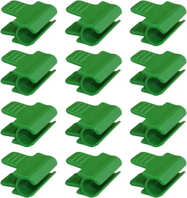 Produktbild von Wiederverwendbare, robuste Kunststoffklemmen 11 mm für Schattierungsnetzstangen, Garten und Gewächshaus