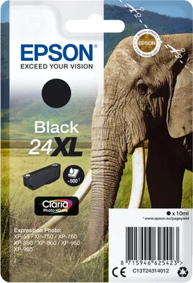 Immagine prodotto di Epson 24XL - 10 ml - XL - Nero - Originale