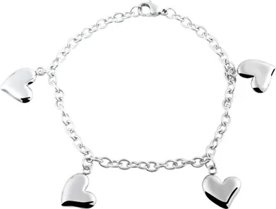 Produktbild von Akzent Kettenarmband aus Edelstahl in silberfarbig