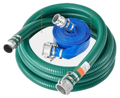 Zdjęcie produktu dla Zestaw węży do wody, wytrzymałe PVC, różne długości, 2 szt. x 50 stóp