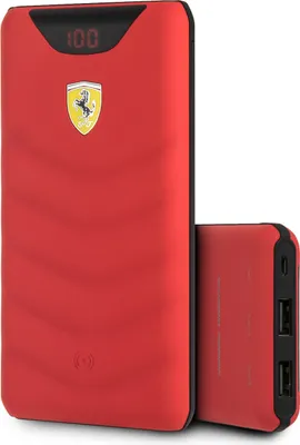 Image de Banque d'énergie sans fil Ferrari 10000 mAH - rouge