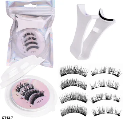 Produktbild von INF Magnetische Wimpern mit Applikator - Natürlicher Look