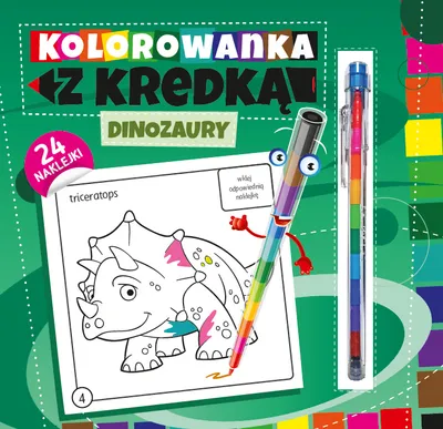 Produktbild von Kolorowanka Dinozaury z Kredką dla Dzieci