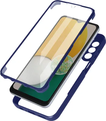 Produktbild von Avizar, Hülle mit harter Rückseite und Silikonumrandung für Samsung Galaxy A13 5G / A04s, Blau