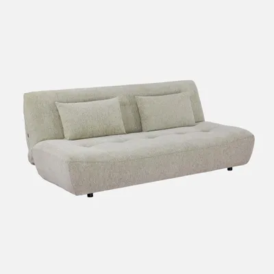 Immagine prodotto di sweeek - Divano letto a 3 posti con rivestimento in ciniglia - Beige