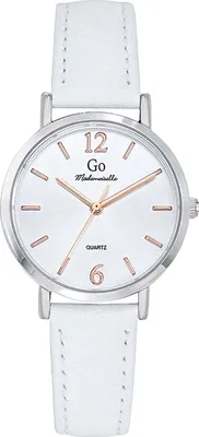 Immagine prodotto di Girl Only orologio da donna con cinturino in pelle Mademoiselle orologio analogico al quarzo bianco UGO699478