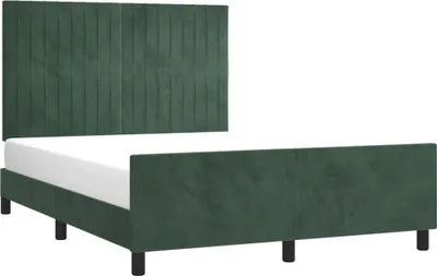 Obrázek produktu pro vidaXL Rám postele bez matrace tmavě zelený 140x200 cm sametový