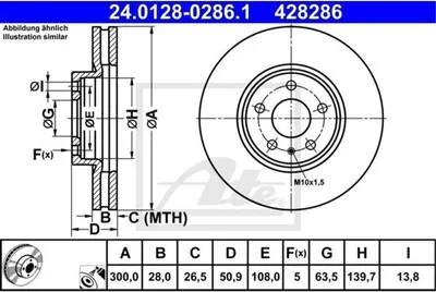 Image de Disque de frein ATE 24.0128-0286.1