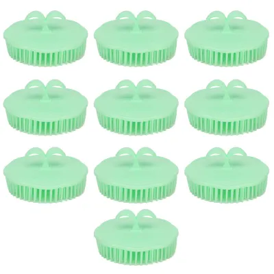 Immagine prodotto di Set da 10 spazzole massaggianti per il cuoio capelluto – spazzola per shampoo per la pulizia e l'esfoliazione, spazzola delicata per lo scrub del cuoio capelluto, ideale per la doccia e la cura dei capelli per adulti