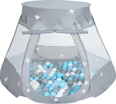 Produktbild von Selonis Spielzelt 105x90cm 200 Bälle ∅6cm Zelt Mit Bunten Bällen Für Babys Und Kinder