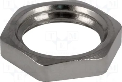 Immagine prodotto di 1 raccordo filettato in ottone da 26 mm, nichelato, per applicazioni di misura