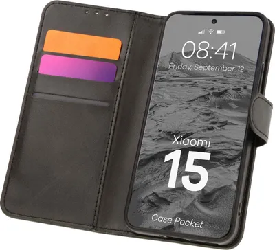 Produktbild von Bizon Case Pocket Xiaomi 15 schwarz